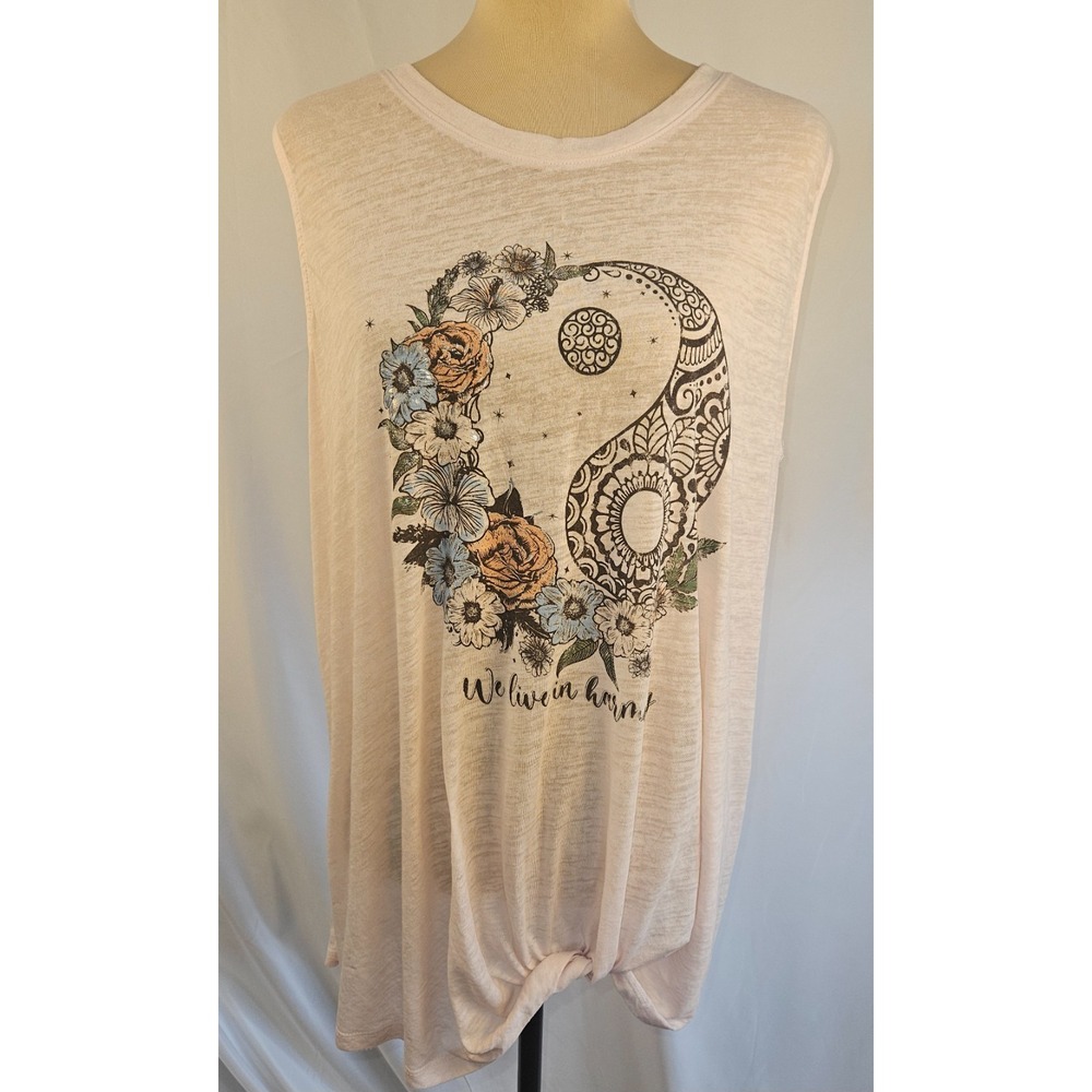 Women's Tank Top Joei and I‎ Medium Blue Sleeveless Top